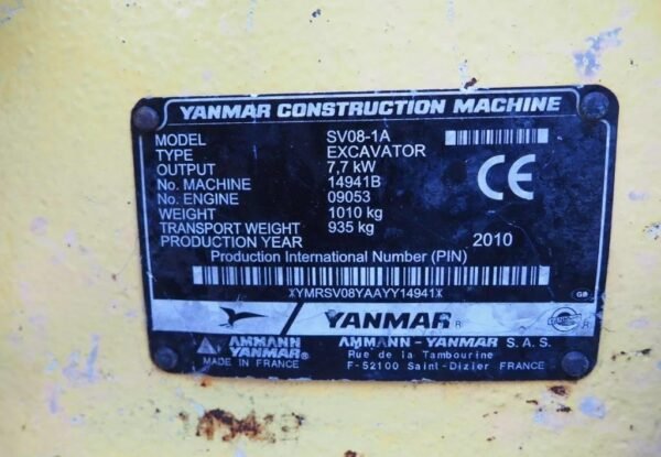 Yanmar SV 08-1 A / 1,1 T – Image 3