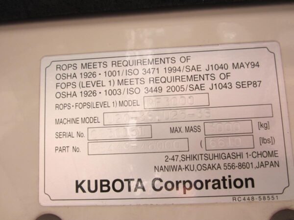 Kubota U25-3 + 3 GODETS – Image 4