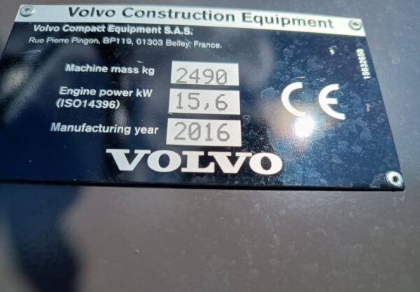 Volvo ECR25D + ENGCON + 3 GODETS – Image 10