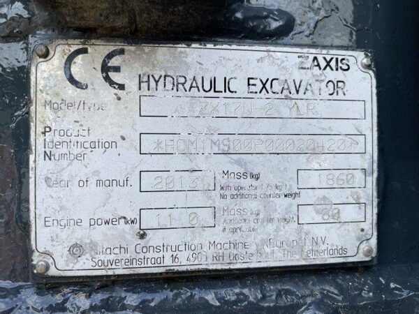 Hitachi ZX 17U-2 1,8 T – Image 12